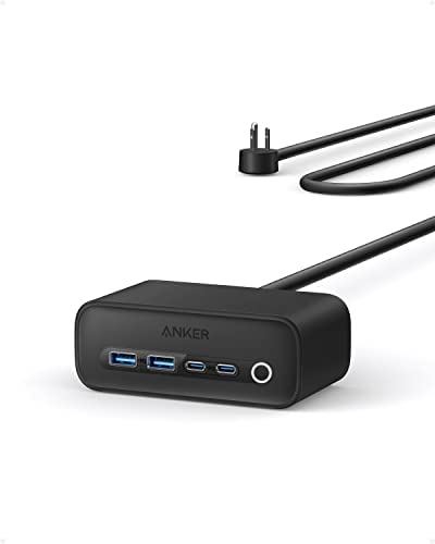 Anker 525 Charging Station 7-in-1 USB C Power Strip Max 65W Power Delivery